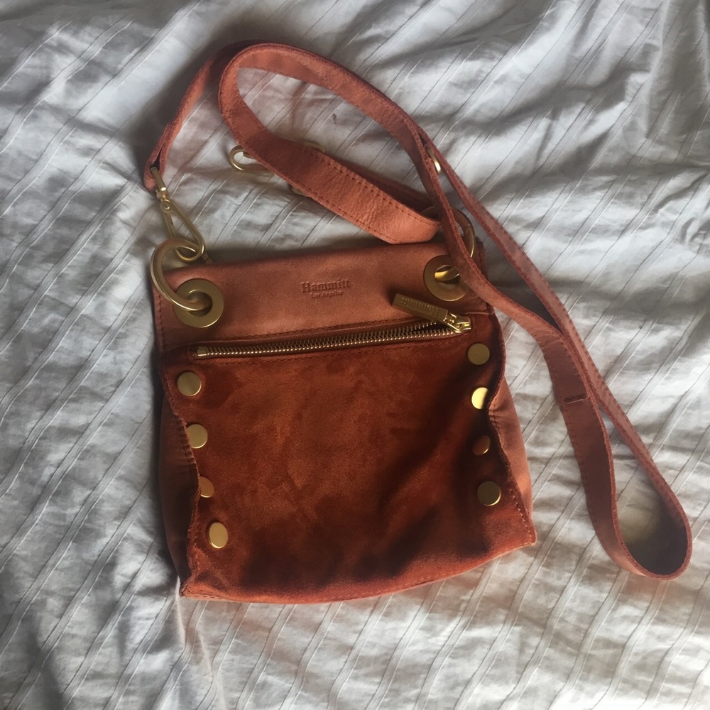 orange hammitt cross body bag